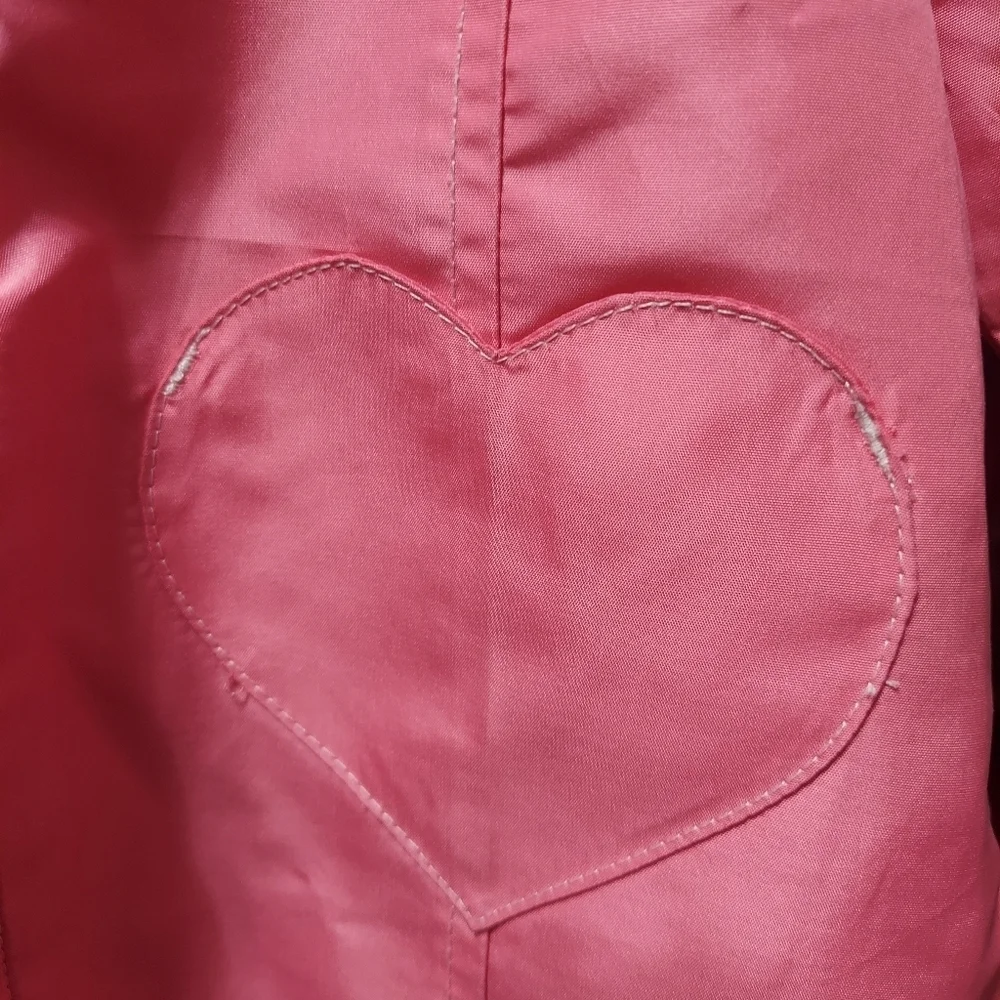 Osh Kosh Kids Size 2 T Windbreaker Hot Pink with Polka Dot Detail inside